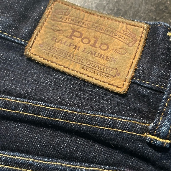 Polo Ralph Lauren Sullivan Slim Selvedge Jeans Men's W31 Button Fly Blue Denim - Picture 5 of 10